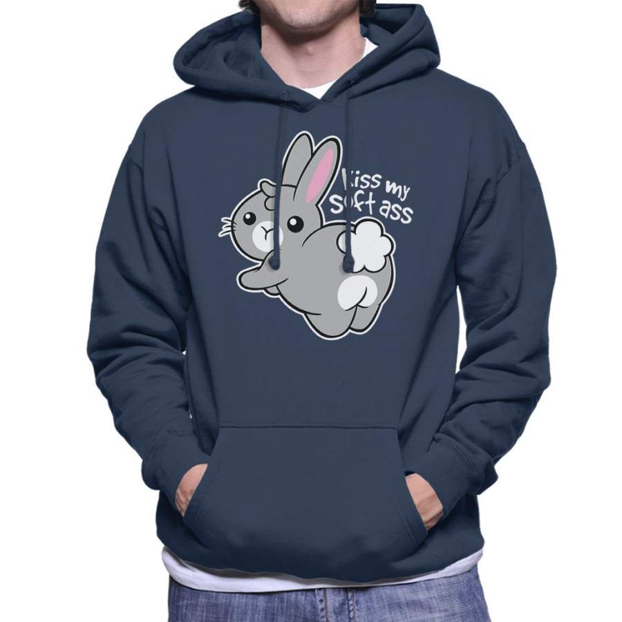 Bunny Soft Kiss My Ass Men’s Hooded Sweatshirt