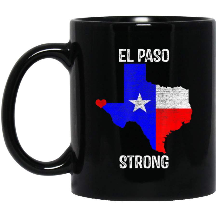 Vintage El Paso Strong Mug 11 oz 15 oz Black Mug