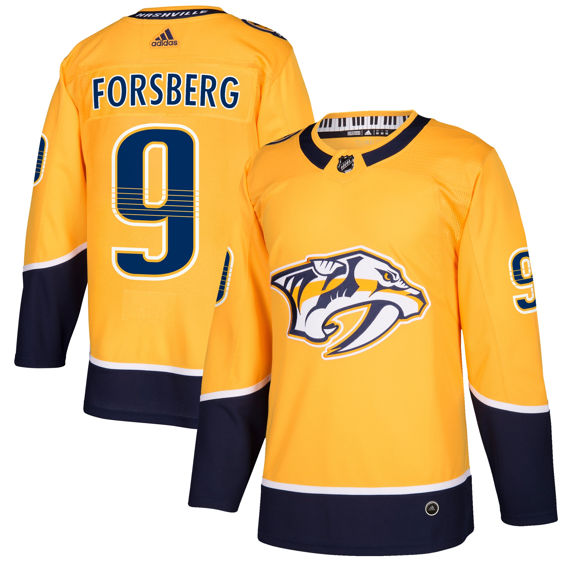 Filip Forsberg Nashville Predators Authentic Player Jersey – Gold