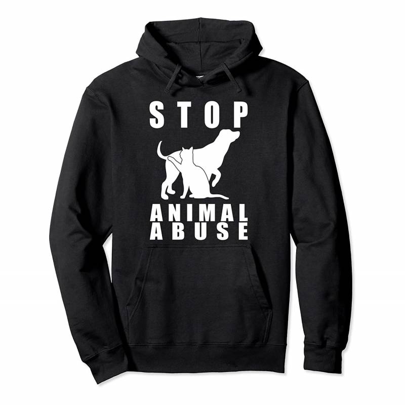 Stop Animal Abuse Awareness 3 Pullover Hoodie