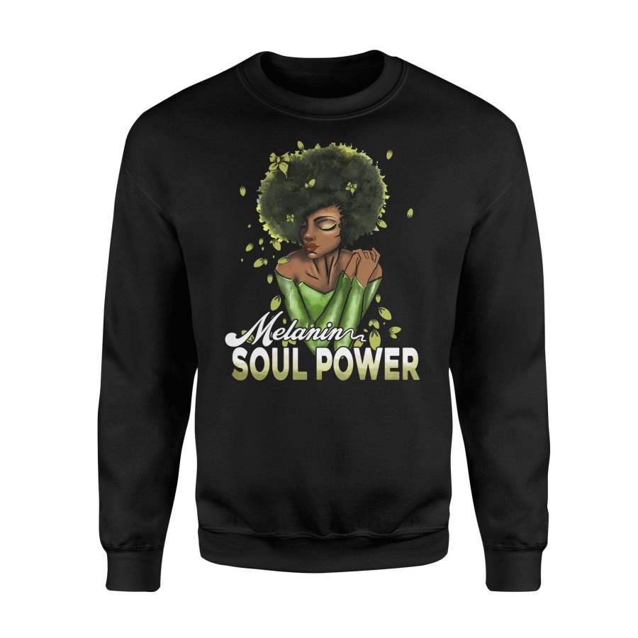 Black women – Melanin soul power – Premium Fleece Sweatshirt