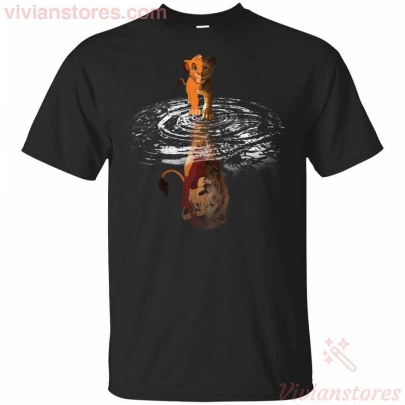 Simba Water Reflection Lion King T-shirt Beautiful gift for Fans MN07