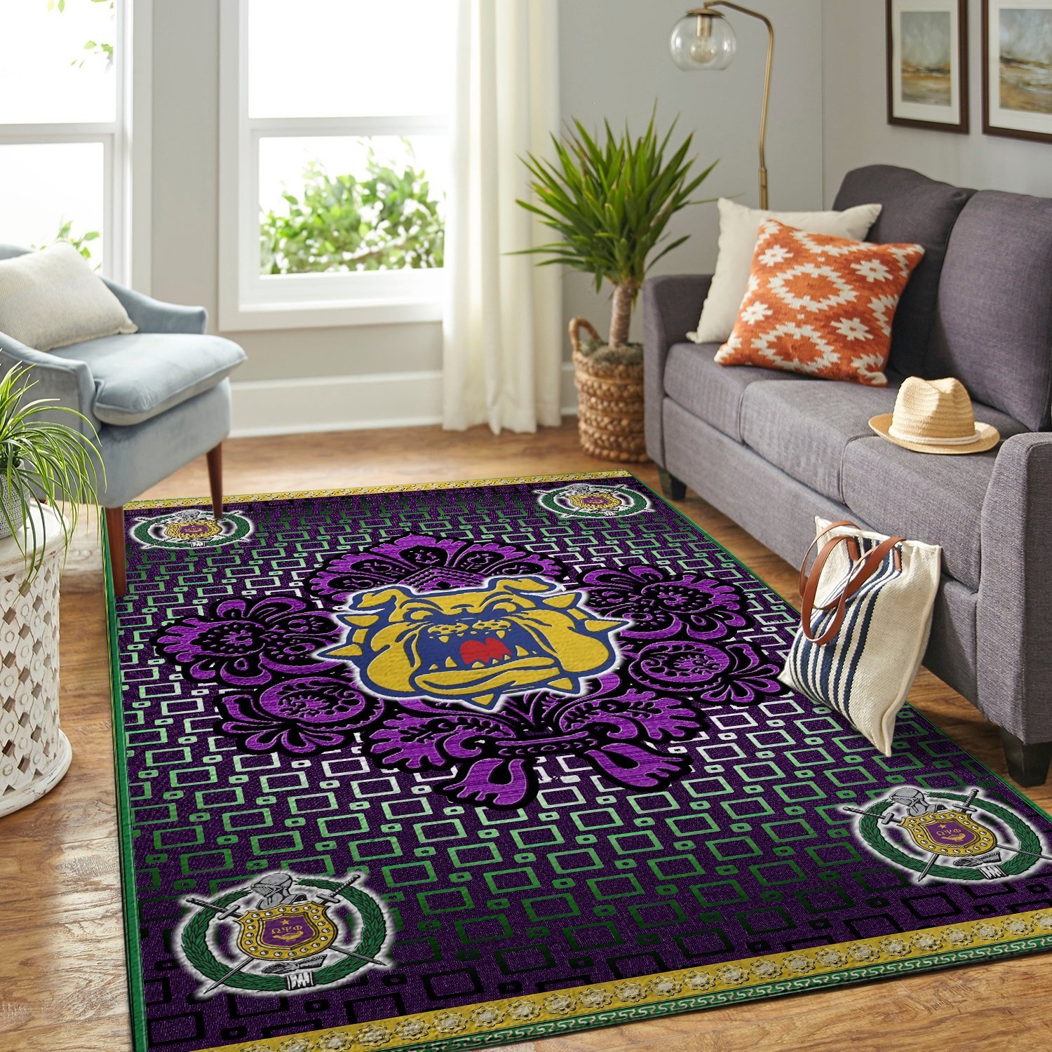 Omega Psi Phi Area Rug 2102019