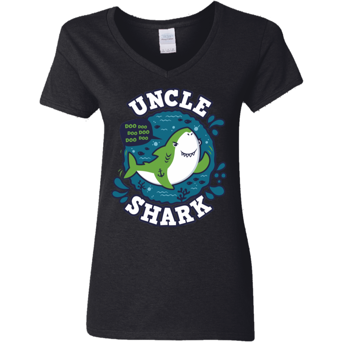 Shark Family Trazo – Uncle Women’S V-Neck T-Shirt