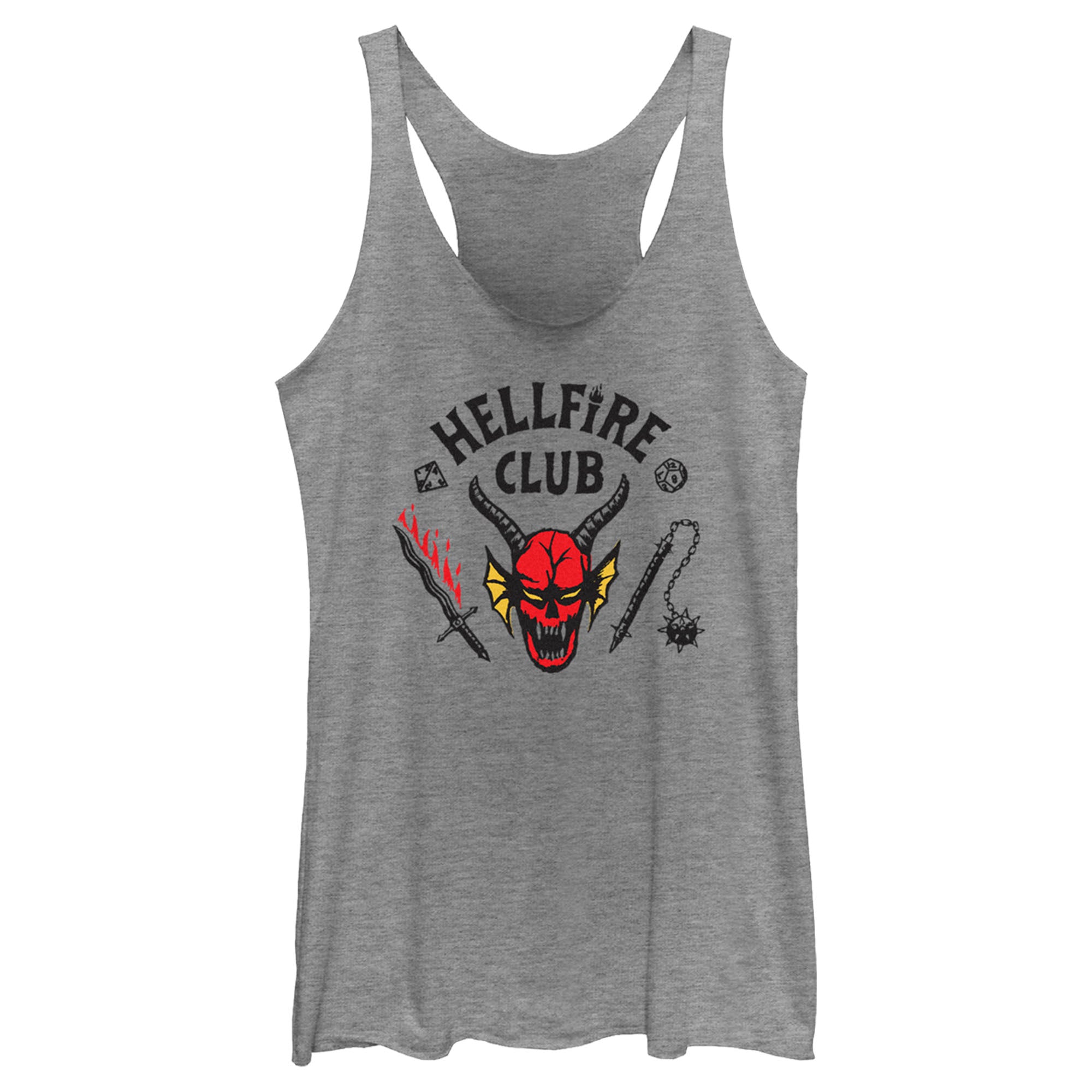 Women’S Stranger Things Welcome To The Hellfire Club Racerback Tank Top