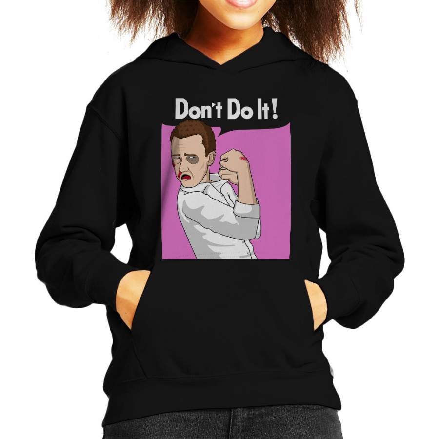 Fight Club Tyler Durden Parody Poster Kid’s Hooded Sweatshirt