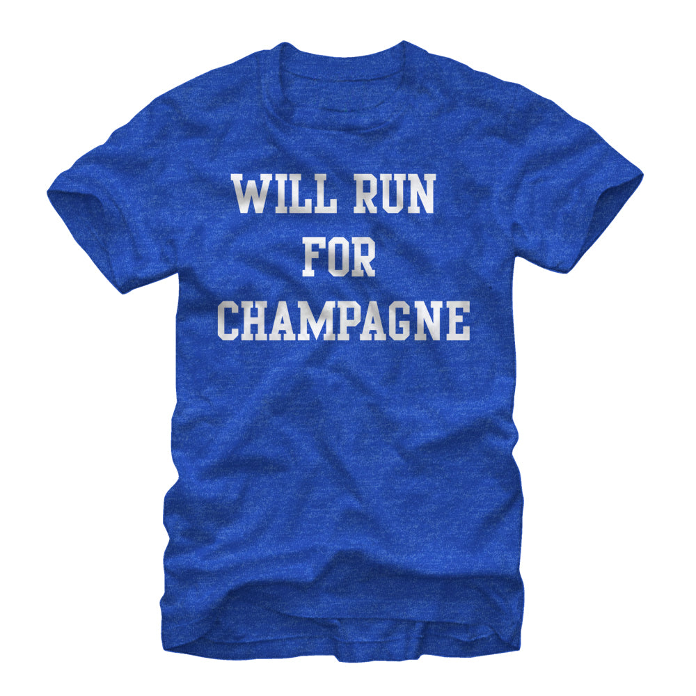 Chin Up Women’S Will Run For Champagne  Boyfriend Tee