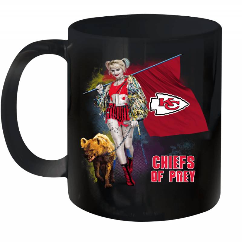 Harley Quinn flag Kansas City Chiefs Of Prey Ceramic Mug 11oz