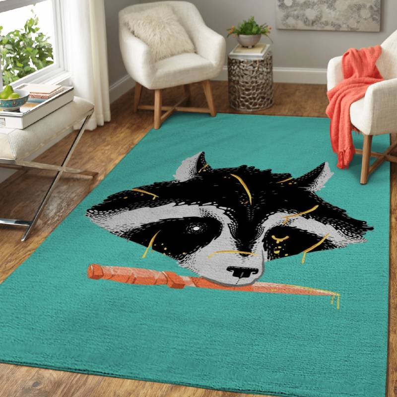 Raccoon – Dead Animals Area Rug Carpet