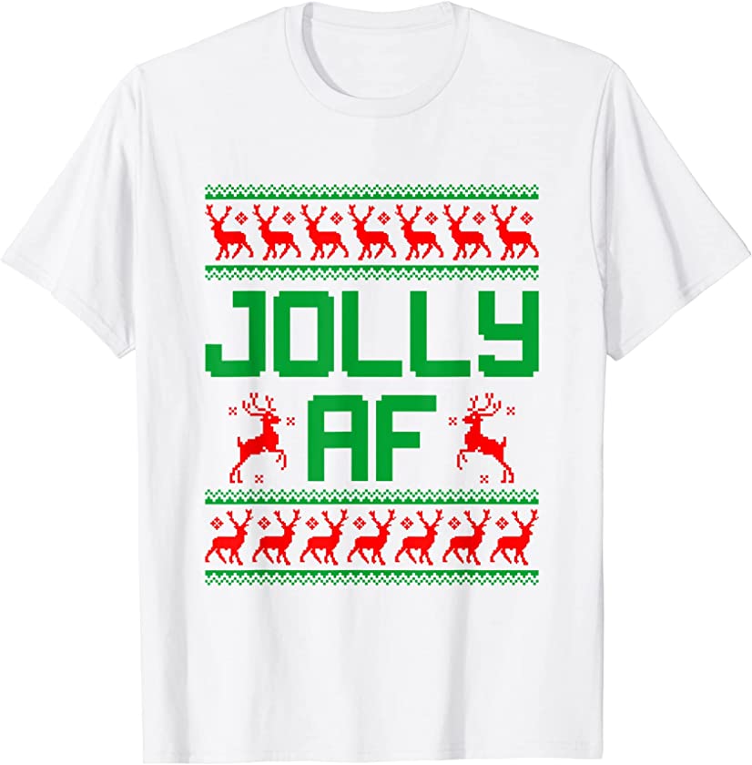 Ugly Christmas sweater Reindeer funny xmas gift for adults T-Shirt