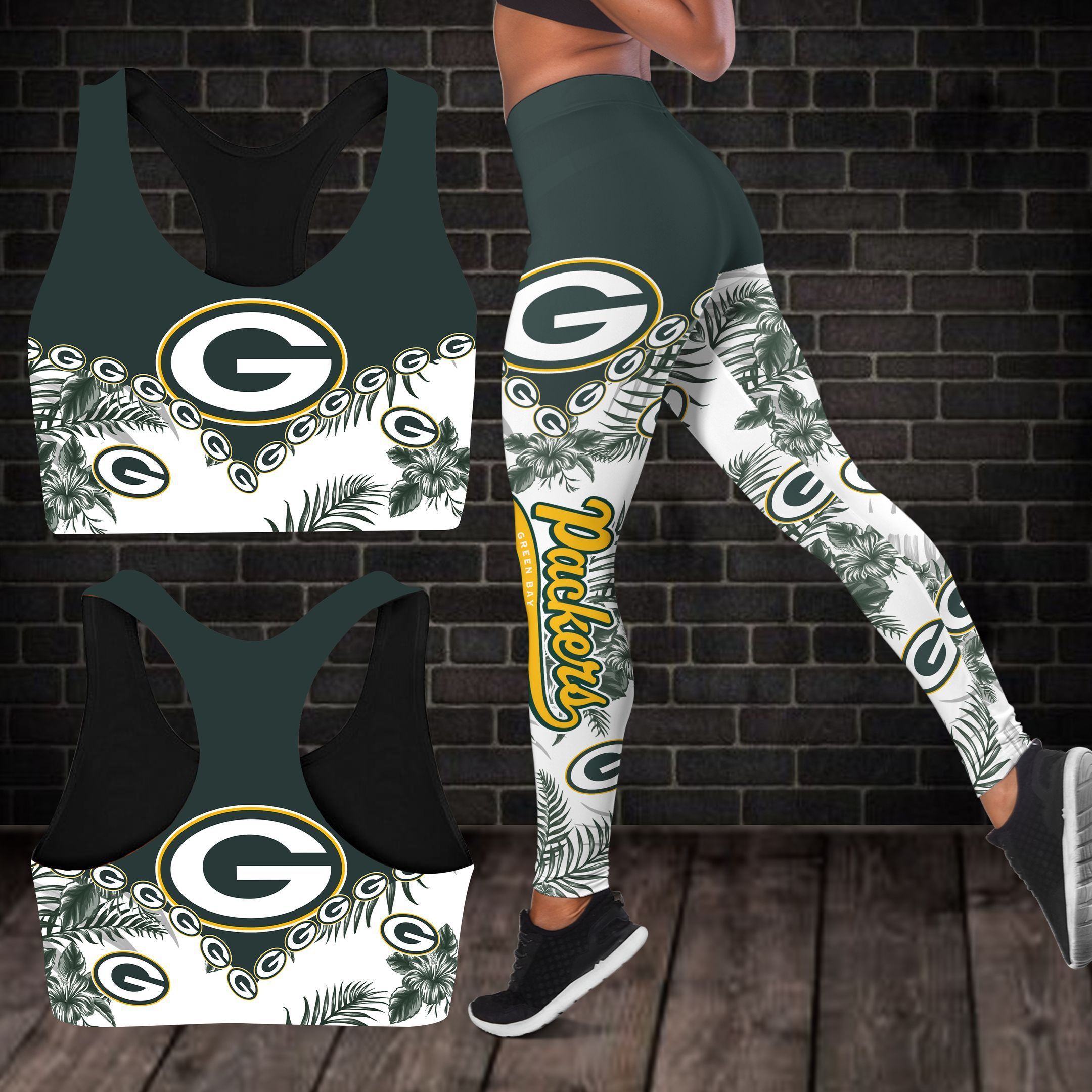 Green Bay Packers Sport Bra & Leggings 158