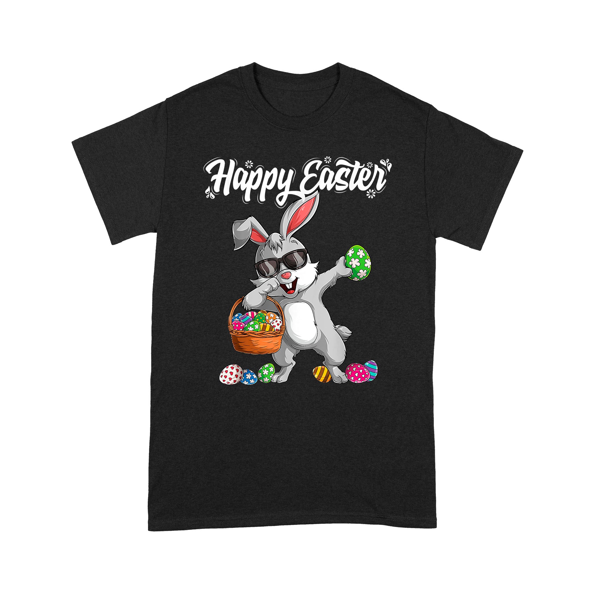 Dabbing Rabbit Easter Day Eggs Dab Boys Girls Kid Gift Bunny – Standard T-Shirt