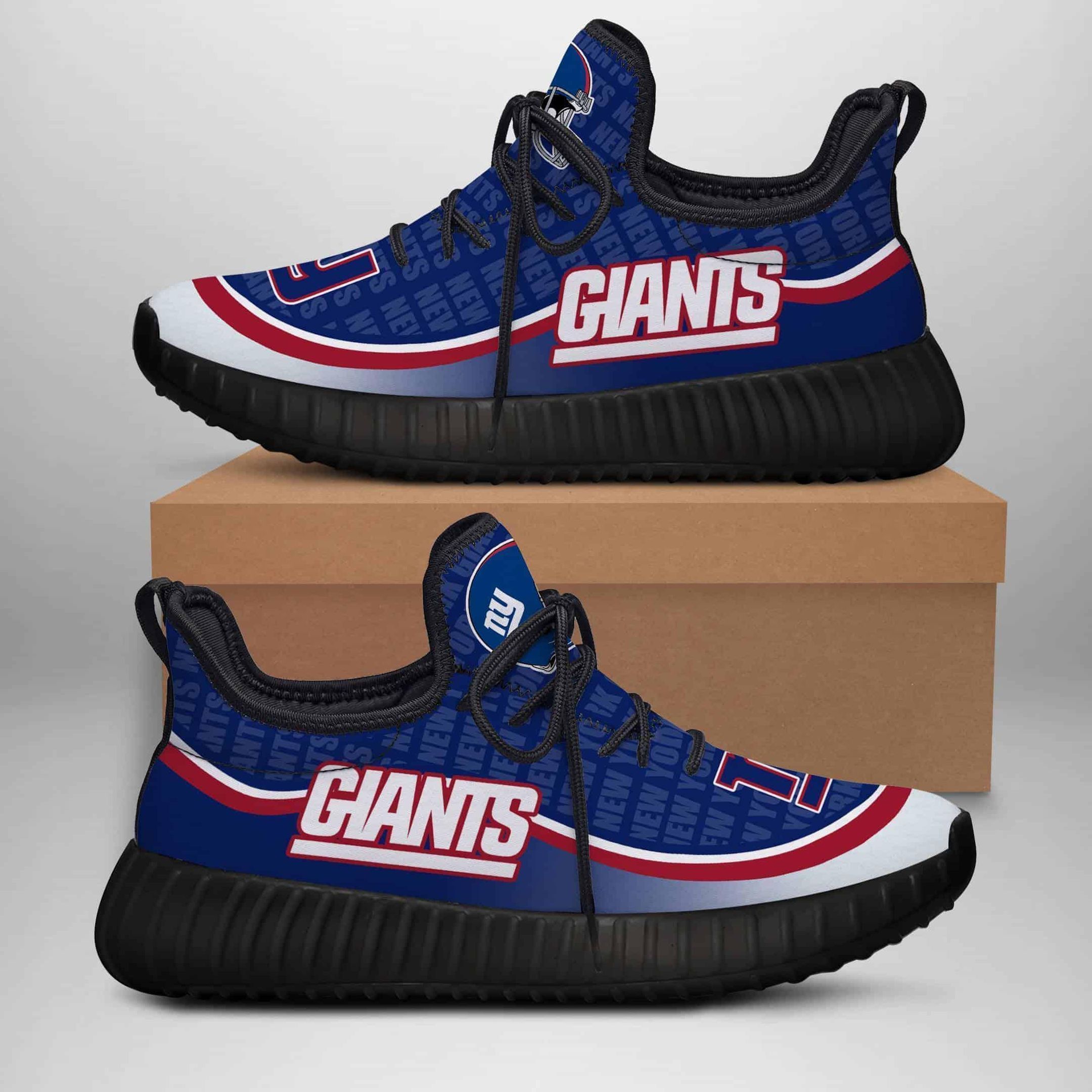 New York Giants Yeezy Boost 350 V2 Shoes Top Trending Custom Shoes Gift 1