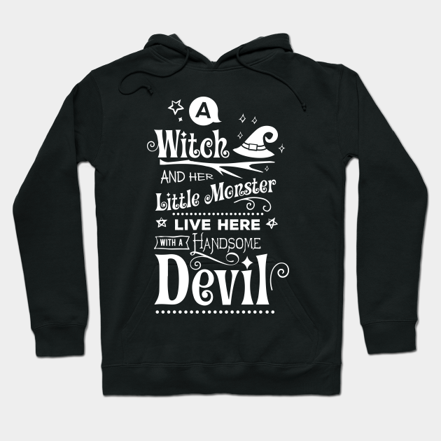 A Witch And Her Monster Premium Hoodie, Gift Hoodie Halloween