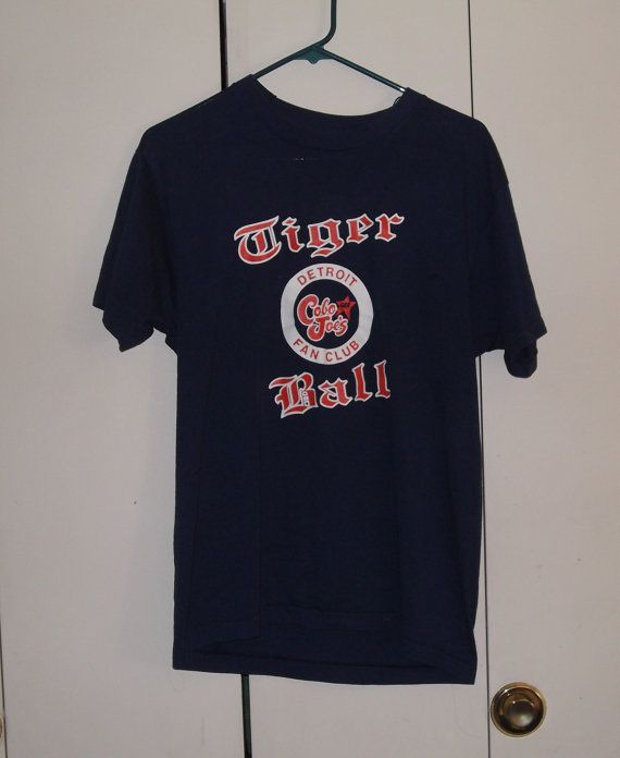 Vintage 1980s Detroit Tigers Cobo Joe s Tiger By Thriftyoutters 16 00 shirt