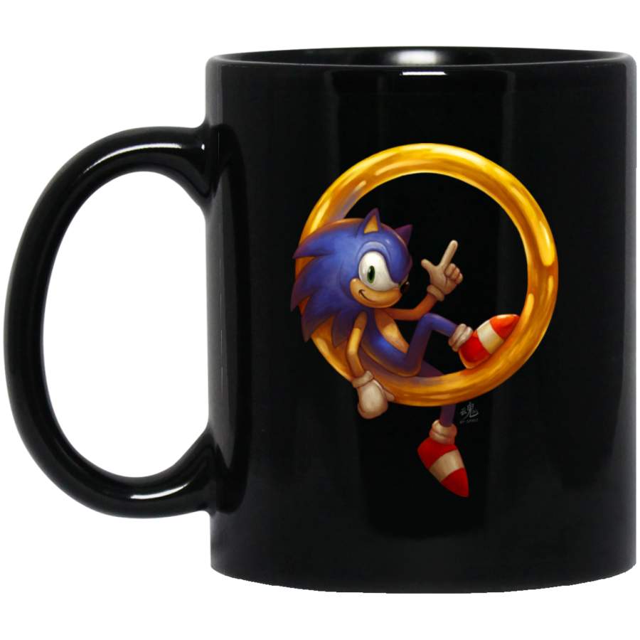 Sonic the Hedgehog Mugs Black Mug