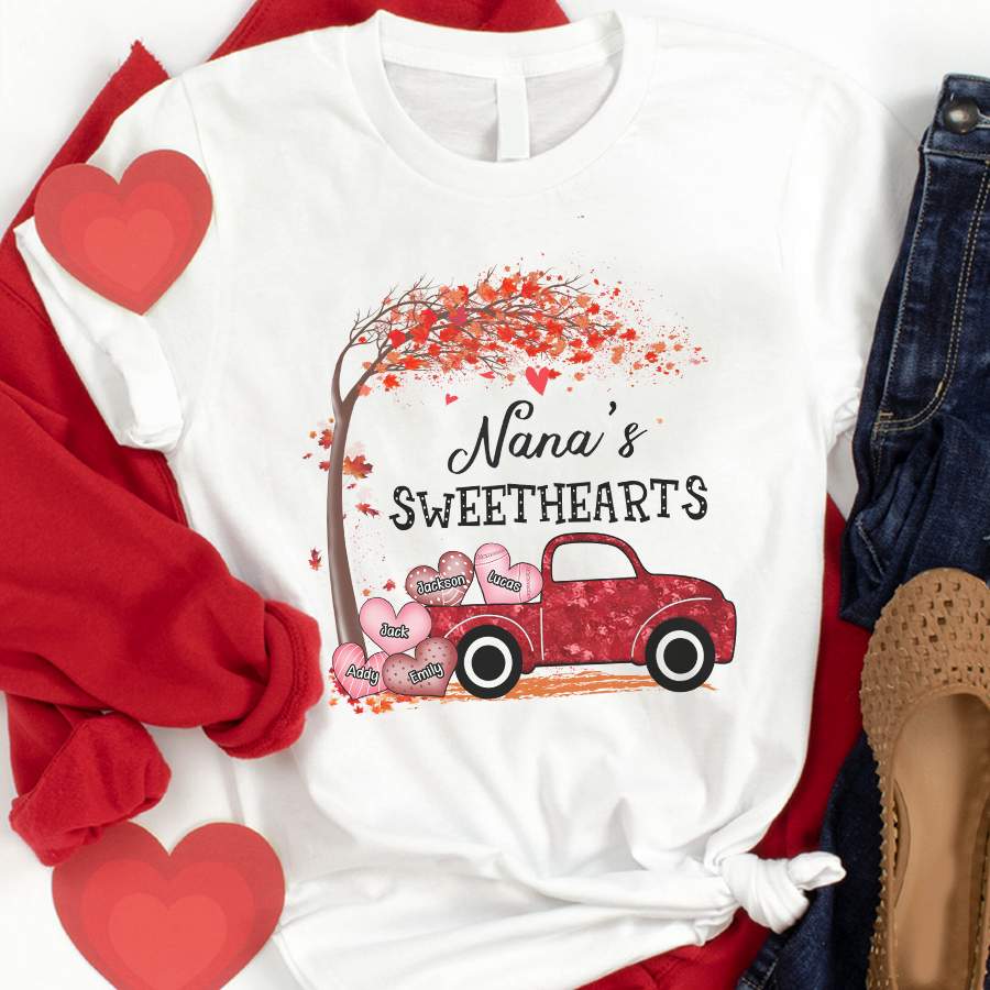 Nana Sweethearts Valentines Day, Valentine Shirt, Happy Valentine’s Day t-Shirt