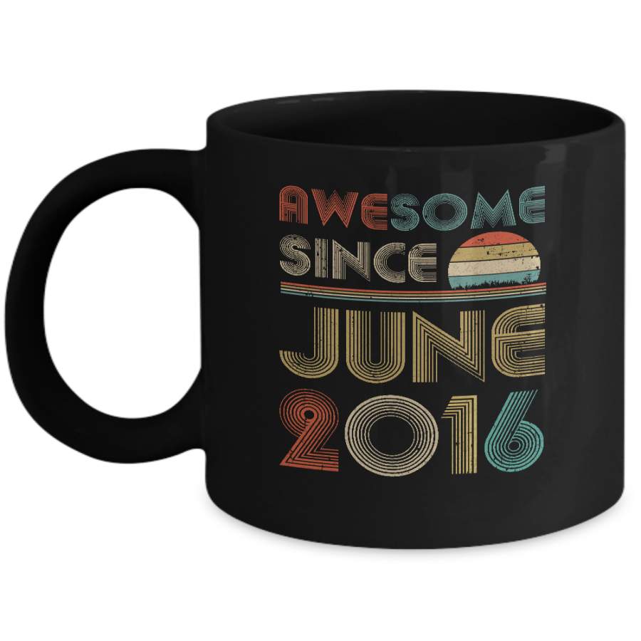 Awesome Since June 2016 Vintage 4th Birthday Gifts Mug