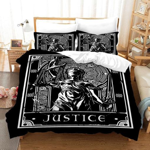 Tarot Justice 5 Duvet Cover Pillowcase Home Decor 3D Bedding Set 6378