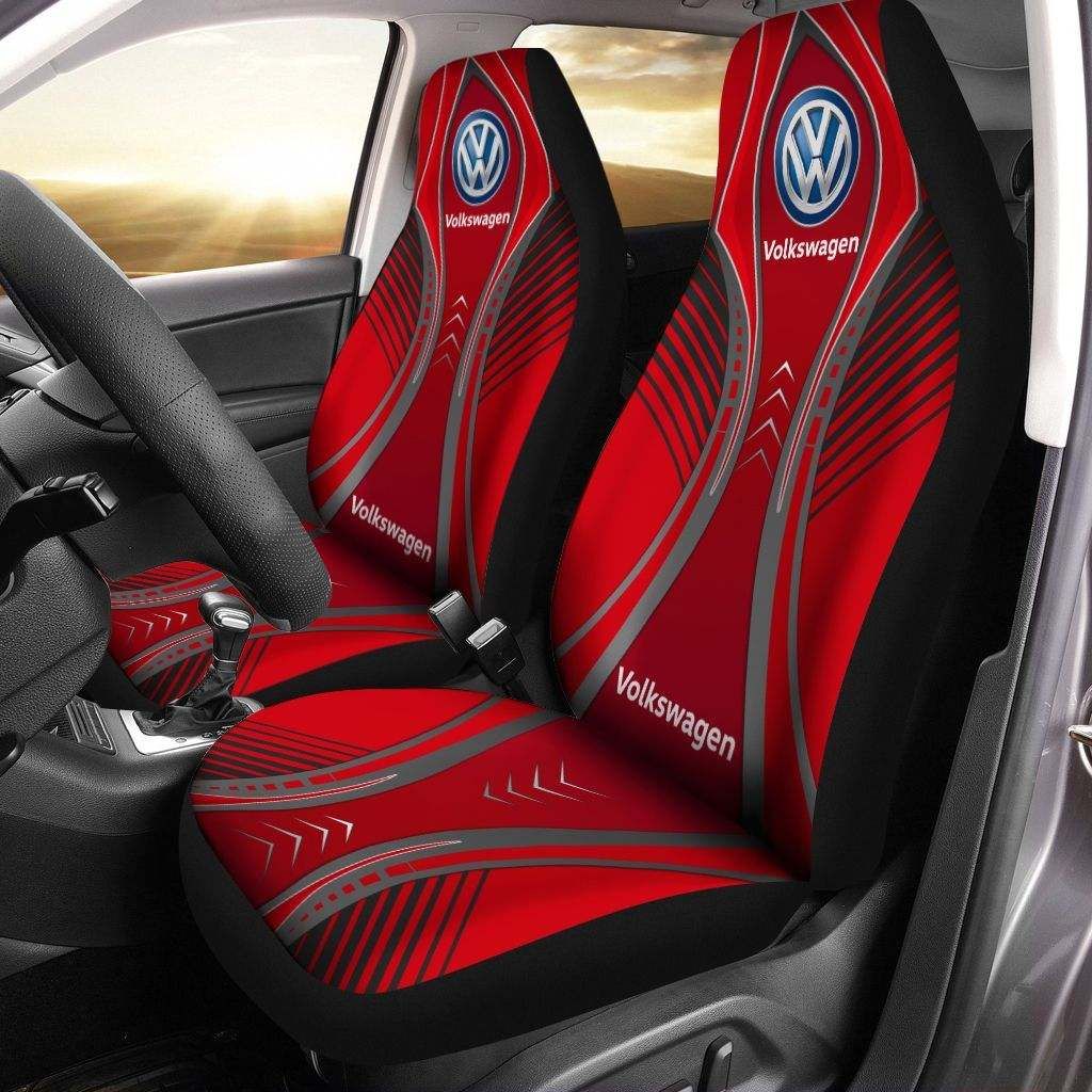 Volkswagen -Hl Car Seat Cover (Set Of 2) Ver 1 (Red)