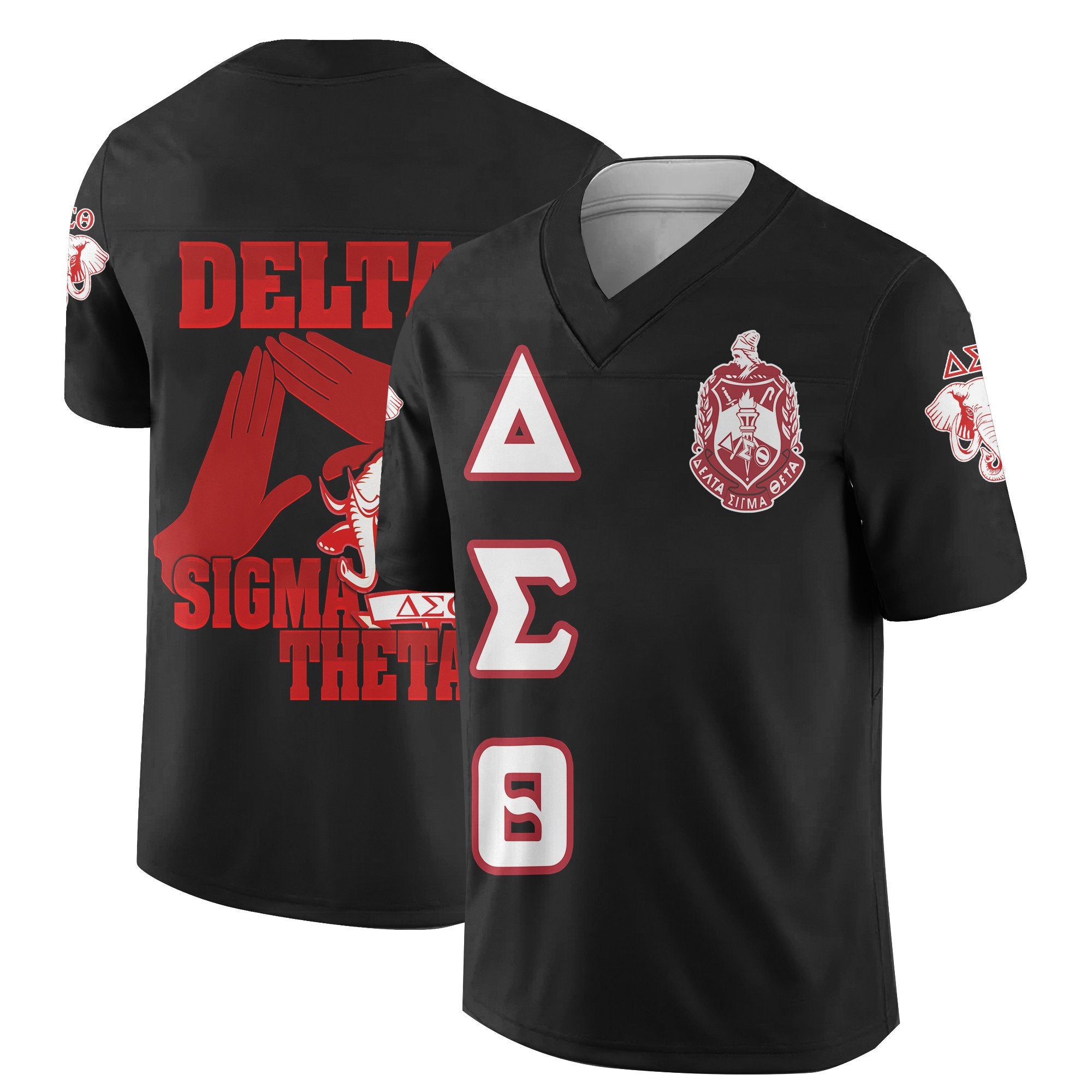 Delta Sigma Theta Letter Jersey Shirt