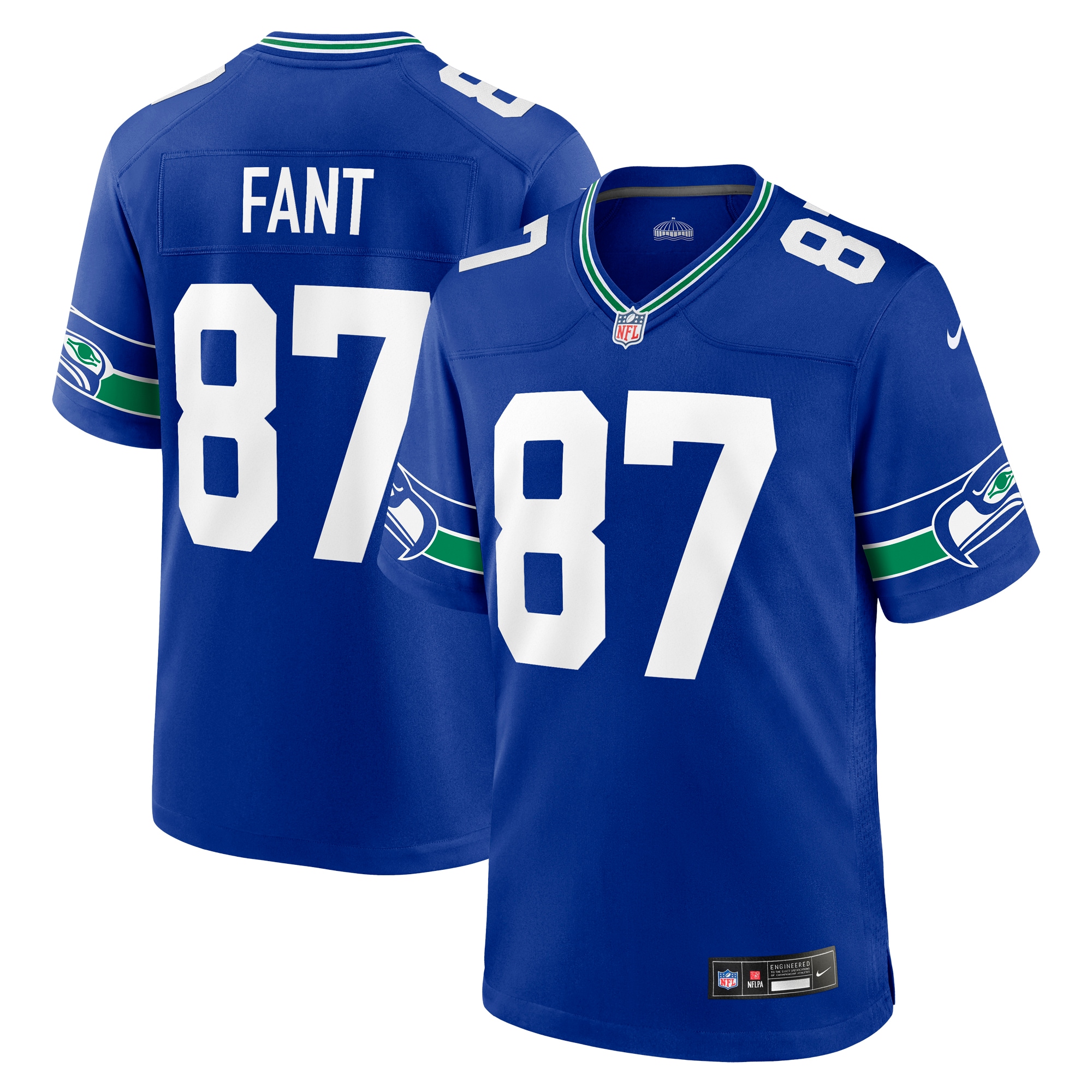 Noah Fant Seattle Seahawks Throwback Player Game Jersey – Royal