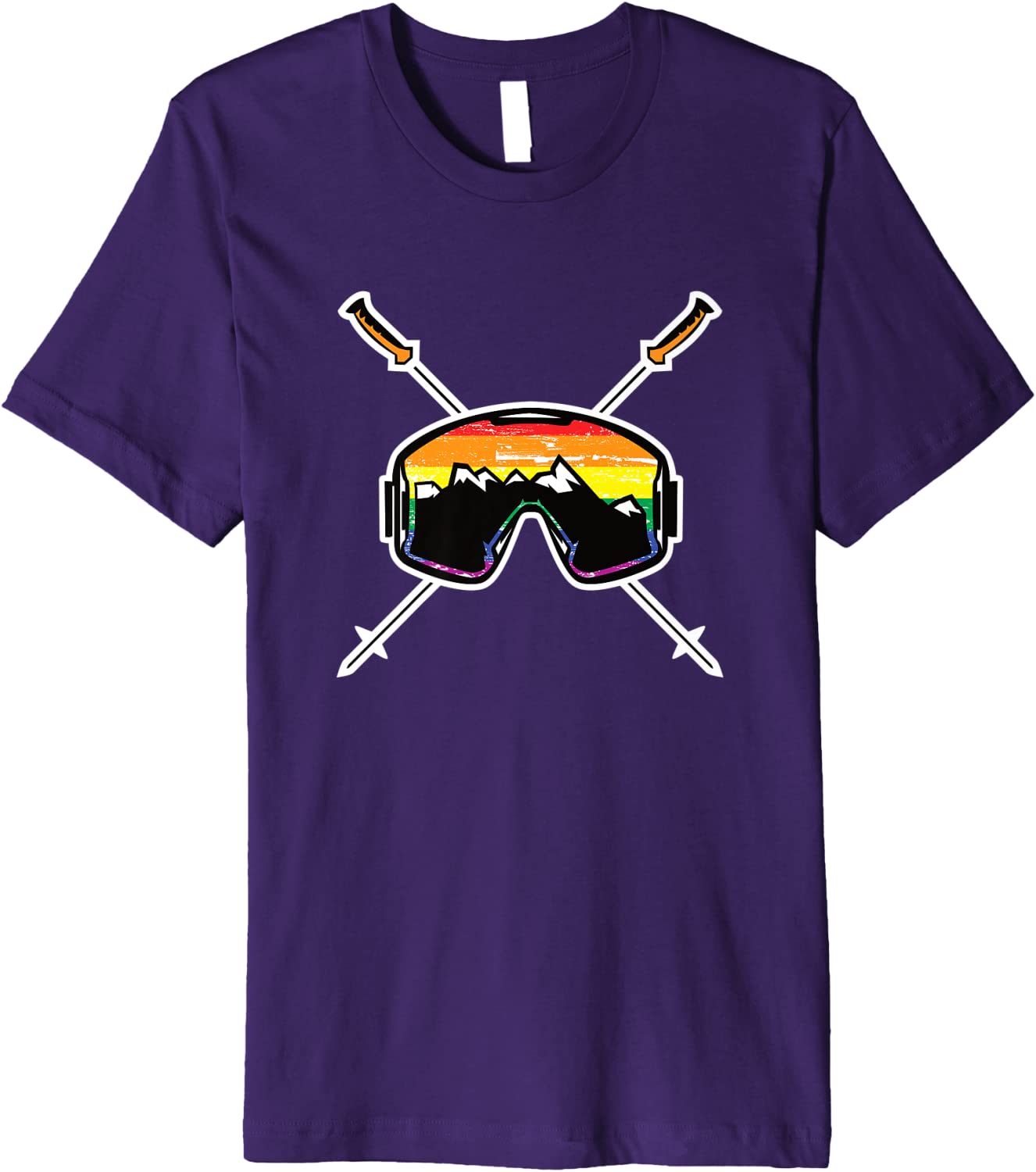 T Shirt For Skiing Gay, Lgbtq Gay Skiing Clothing