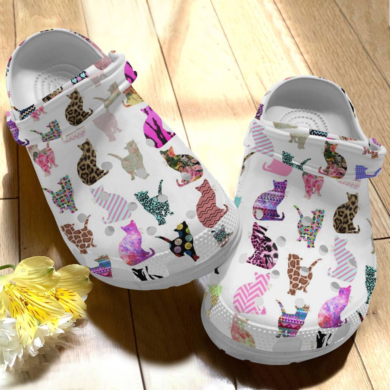 Cat Personalize Clog, Custom Name, Text, Fashion Style For Women, Men, Kid, Print 3D Cat V6