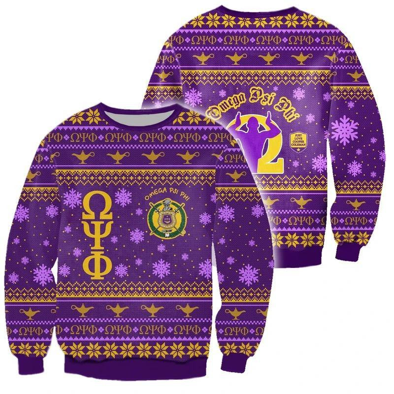 Fraternity Sweatshirt – Crewneck Sweatshirt Christmas Just Love Cooper Cole Man Omega Psi Phi