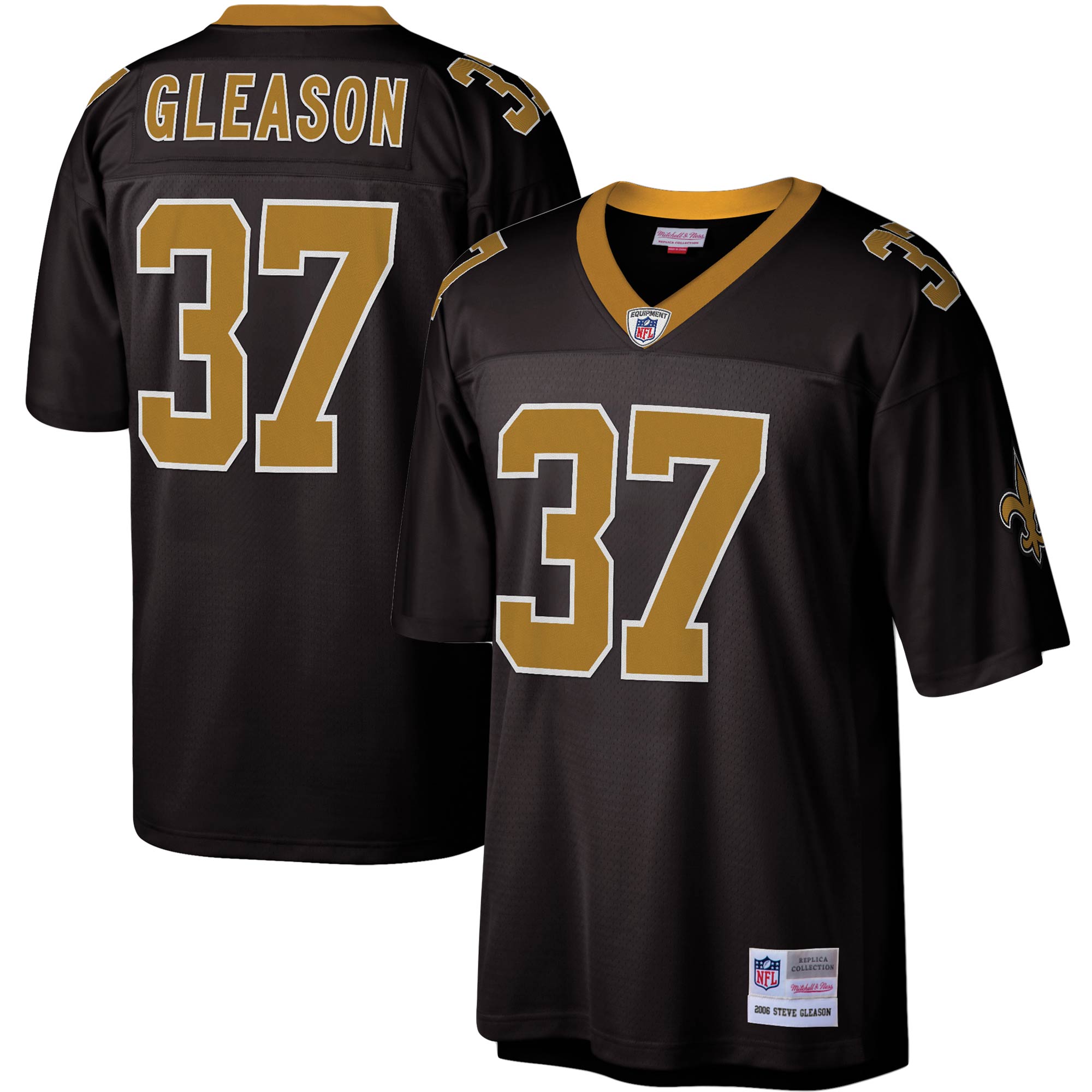 Steve Gleason New Orleans Saints Mitchell & Ness Legacy Replica Jersey – Black