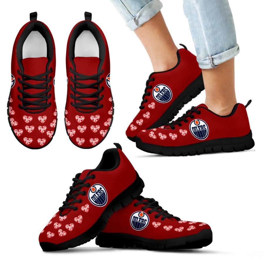 Love Extreme Emotion Pretty Logo Edmonton Oilers Sneakers