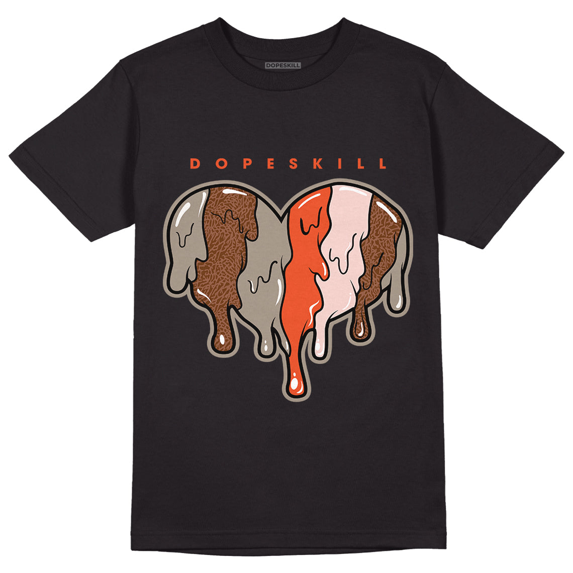 Jordan 3 “Desert Elephant” Dopeskill T-Shirt Slime Drip Heart Graphic