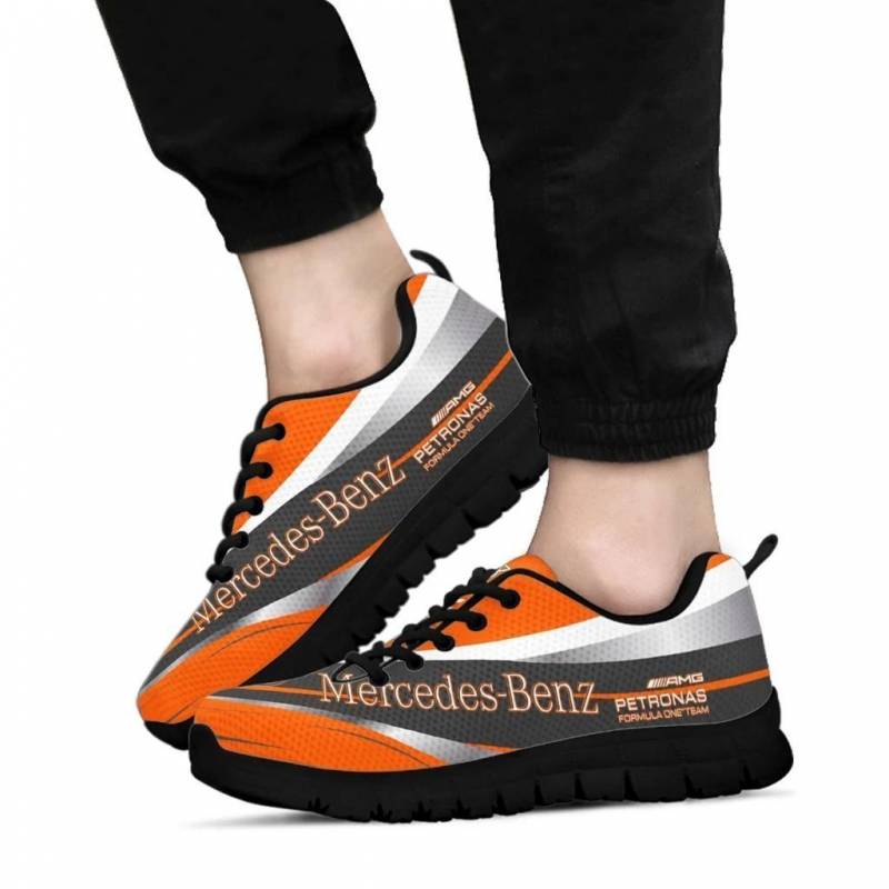 3D Printed Mercedes Petronas NTA Sneakers For Men & Women Ver 5 (Orange)