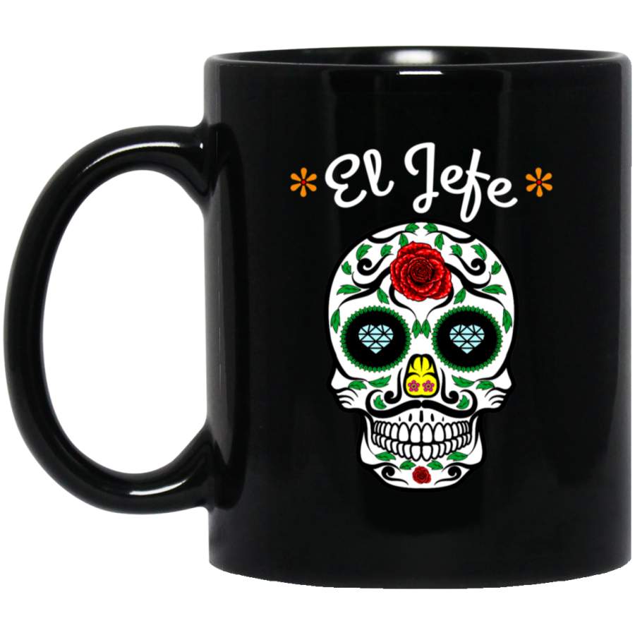 Yo Soy El Jefe Dia De Los Muertos Day of the dead 11 oz Mug