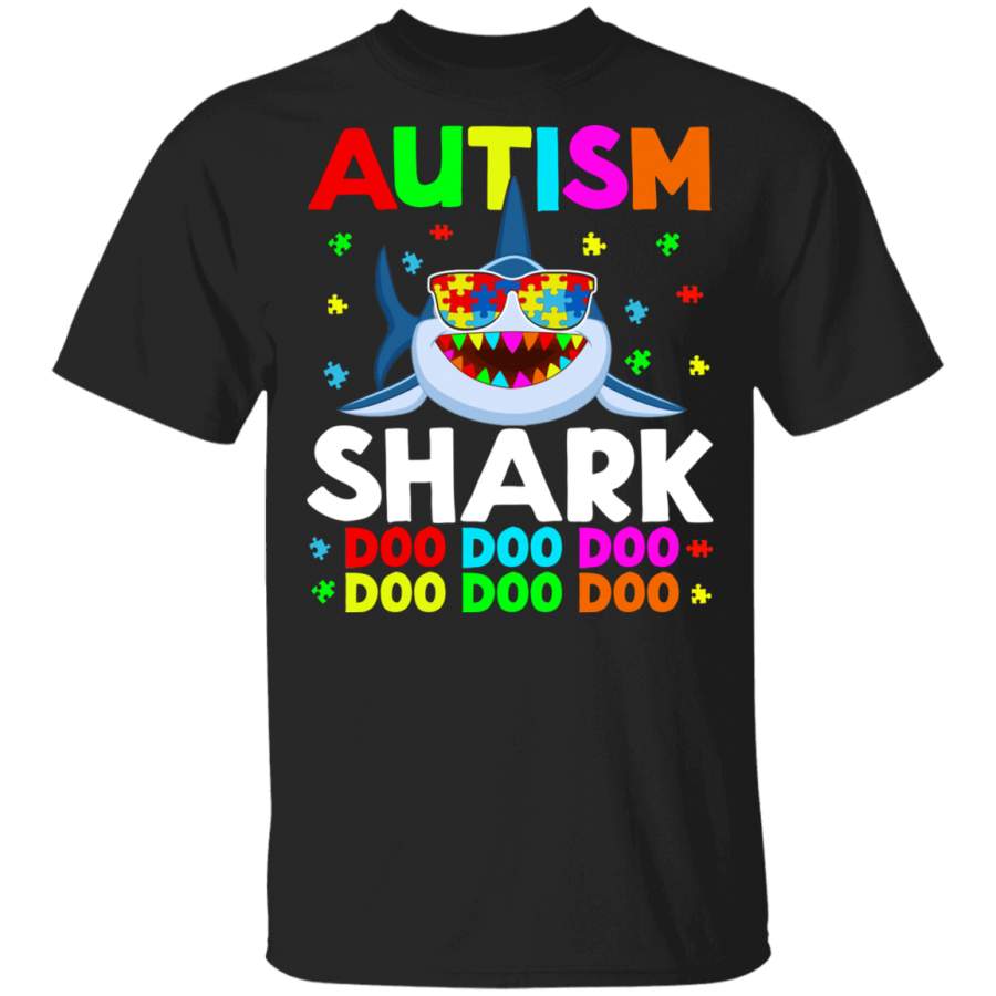 Autism Awareness Shark Shirt Autism Shark Doo Doo Doo Cute Shark Lover Autism Awareness Gifts T-Shirt