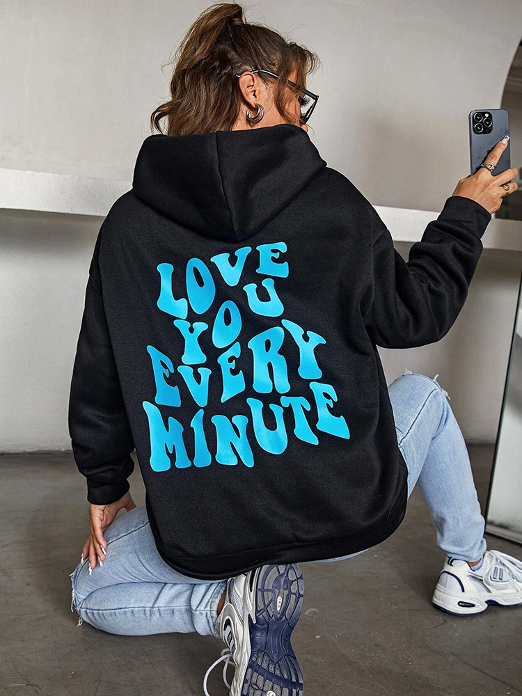 Y2k Clothes Harajuku Dark Hoodies Women Slogan Graphic Drop Shoulder Hoodie Sweatshirts Casual Fashion Oversized Long Sleeve Top alx