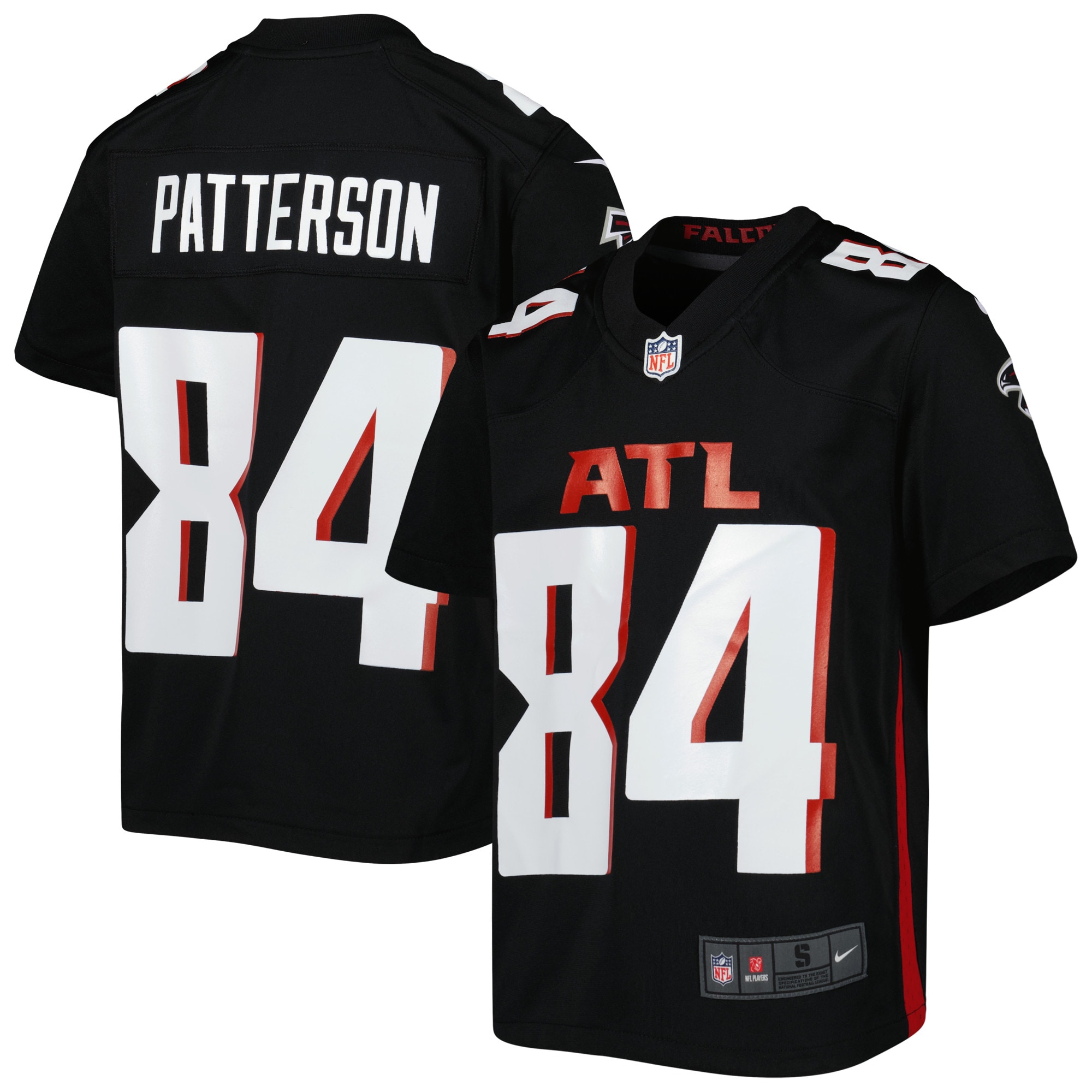 Youth Atlanta Falcons Cordarrelle Patterson Black Game Jersey 2