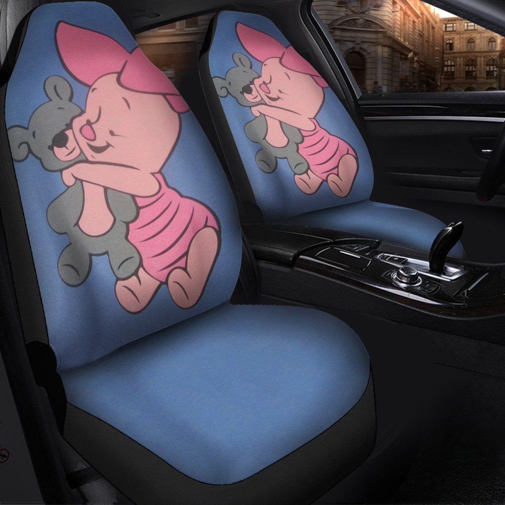 Piglet And Teddy Animal Car Seat Cover