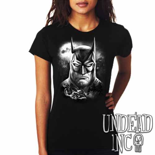 Batman – Ladies T Shirt Black Grey