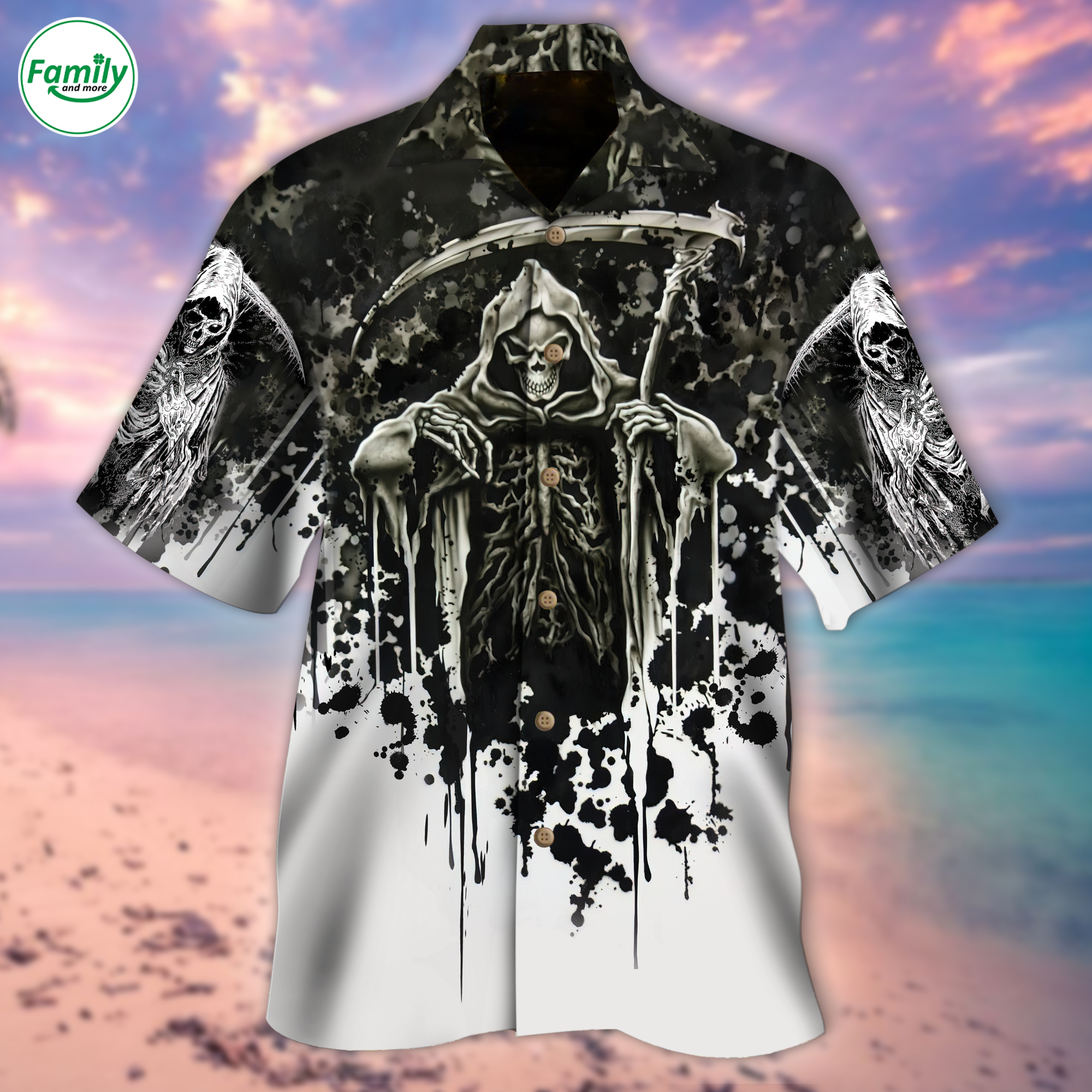 Skull Scythe Hawaii Lover Hawaii Shirt For Men Women Ha85682