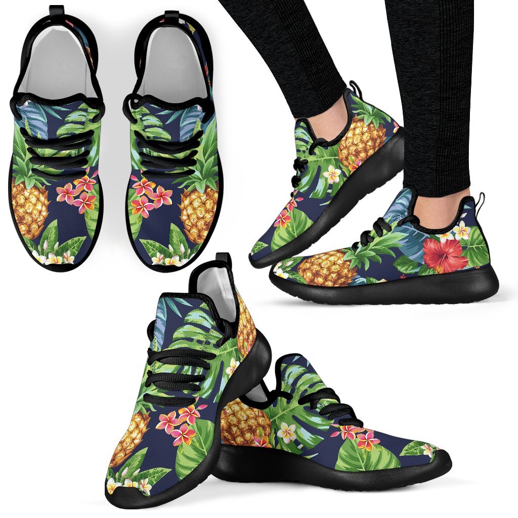 Aloha Hawaii Tropical Pattern Print Mesh Knit Shoes