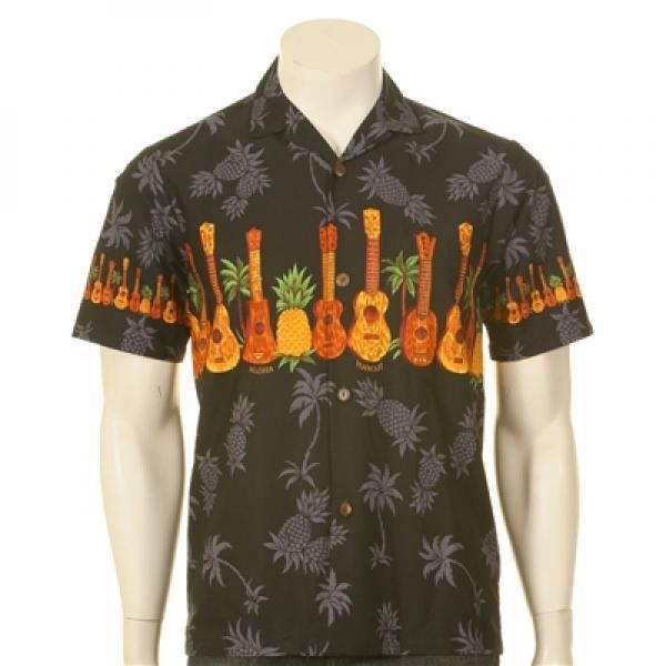 Ukulele Black High Quality Hawaiian Shirt Dhc18061085