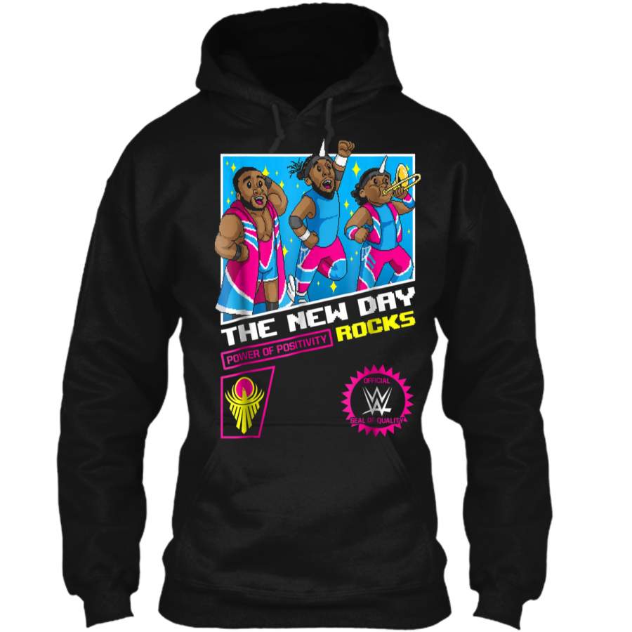 WWE The New Day 8-Bit Graphic  Pullover Hoodie 8 oz