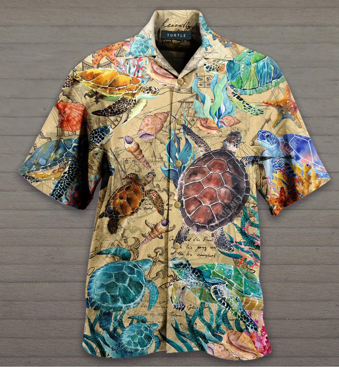 Turtles Under The Ocean Hawaii Shirt Ha64647