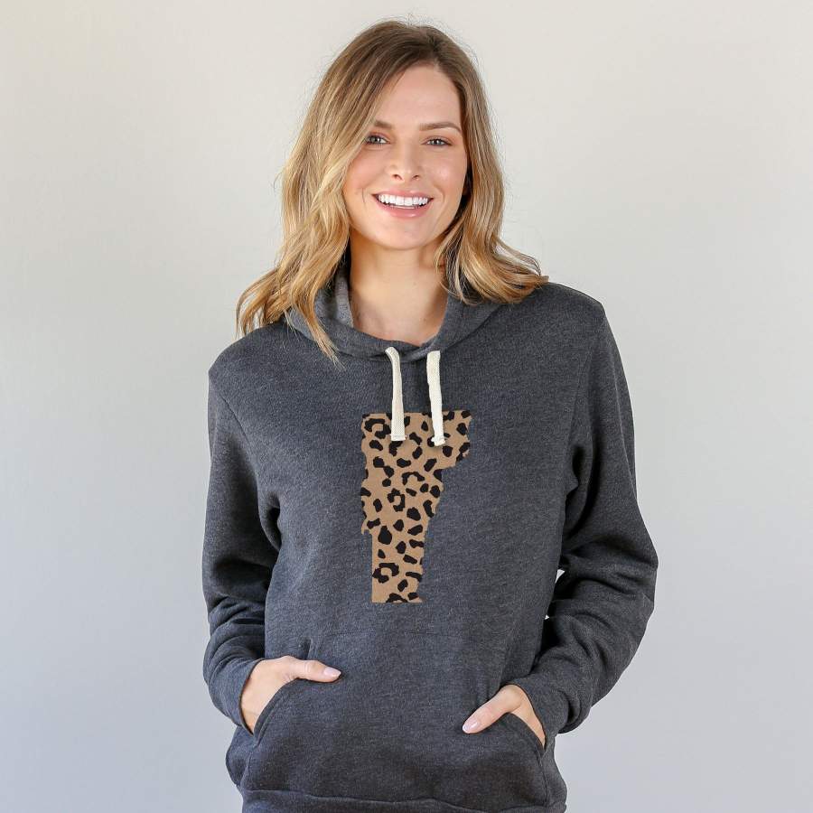 Vermont Leopard Pattern Hoodie