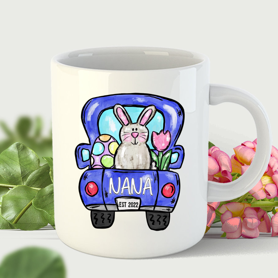 Nana Est Bunny Cute Easter Mug