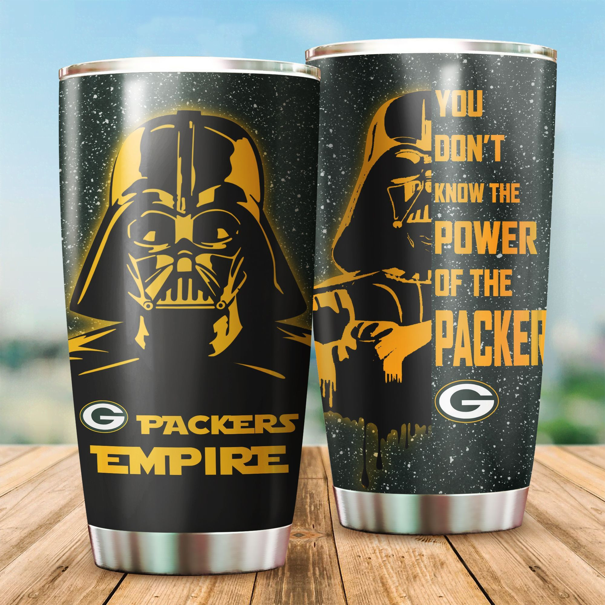 Green Bay Packers Stars Wars All Over Print 3D Tumbler-Tph