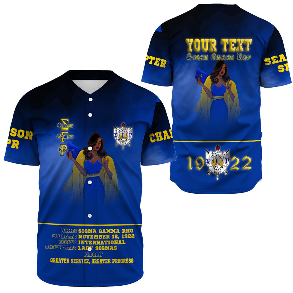 Africazone Clothing – Sigma Gamma Rho Solgan Baseball Jerseys A35