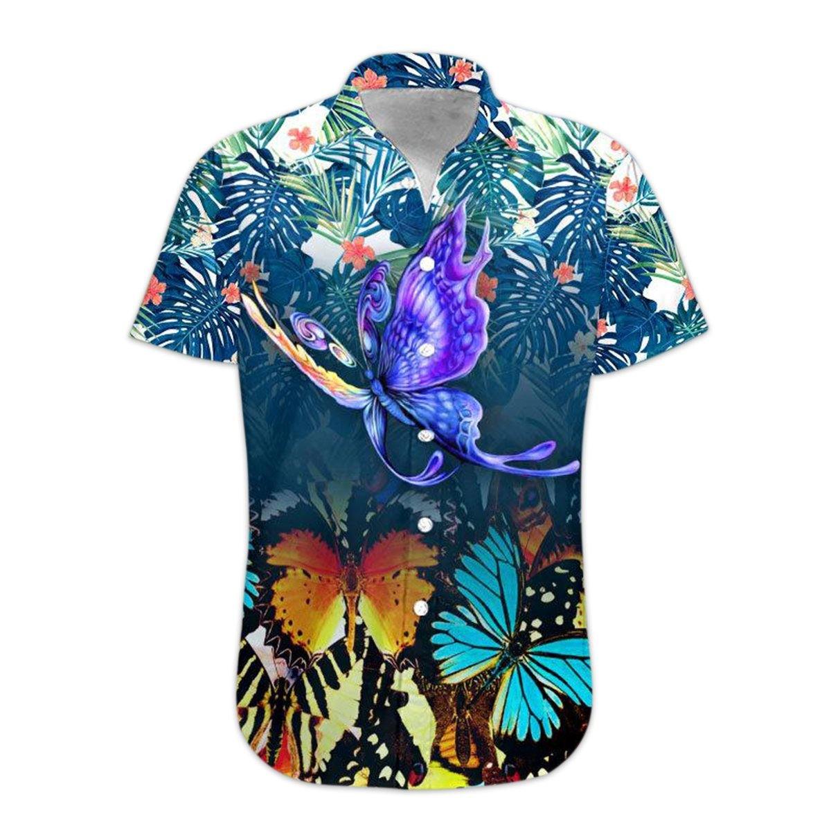 Gearhumans Butterfly Hawaiian Shirt Ha99458