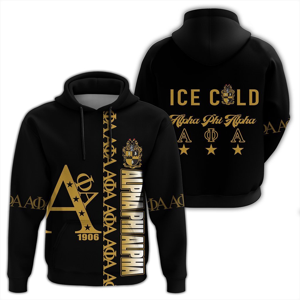 Fraternity Hoodie – Black Alpha Phi Alpha Pullover Hoodie